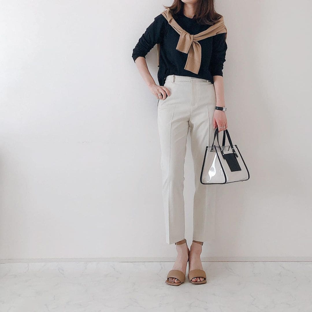 1週間着回しコーディネートの月曜日ファッション