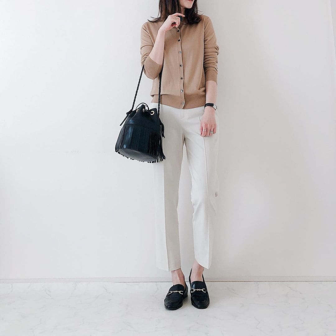 1週間着回しコーディネートの日曜日ファッション